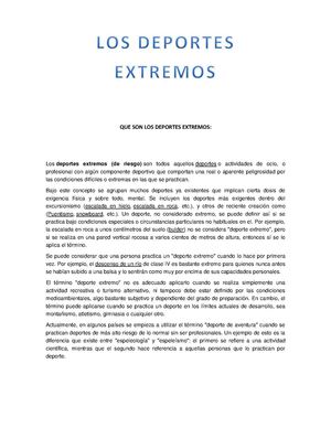 LOS DEPORTES EXTREMOS
