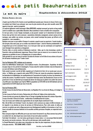 Le petit beauharnaisien 2013