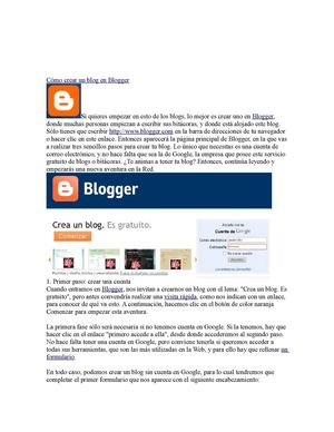 como crear un blog desde blogger