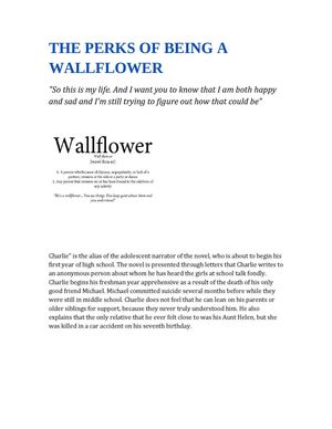 the perks of being a wallflower