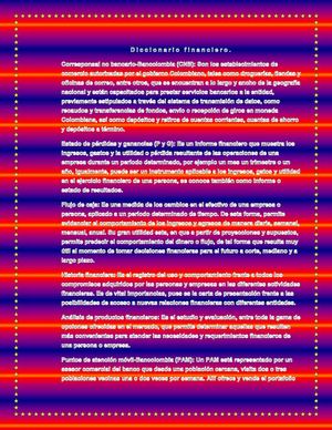 Diccionario financiero