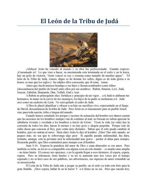 El León de la Tribu de Judá