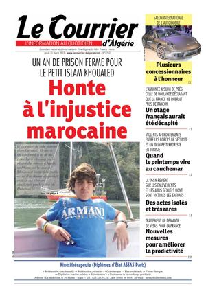 Le Courrier d'Algérie du jeudi 21 mars 2013
