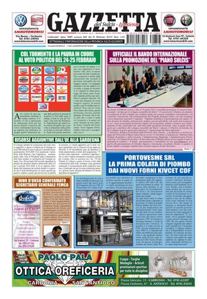 Gazzetta del Sulcis Iglesiente N° 618 del 21 Febbraio 2013 