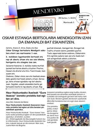 menditxiki aldizkaria 1