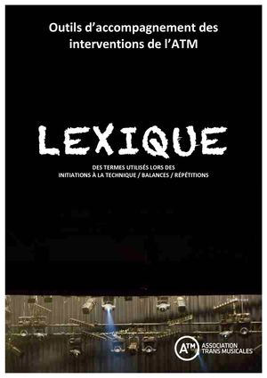 Lexique Technique des musiques actuelles