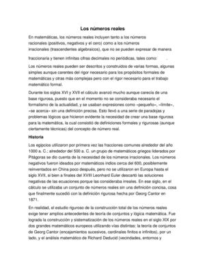 numeros reales