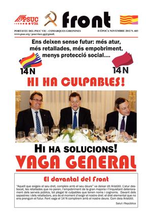 FRONT - PORTAVEU DEL PSUC VIU - NOVEMBRE 2012