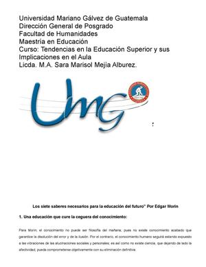 Los 7 Saberes de Morín