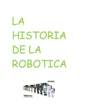 LA HISTORIA DE LA ROBOTICA