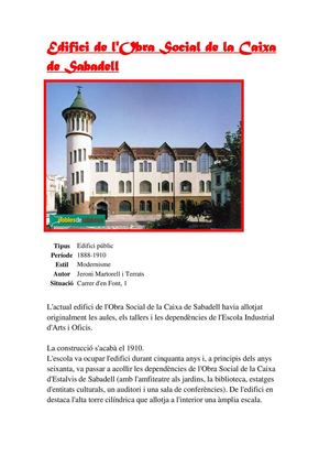 Monuments de Sabadell