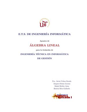 Apuntes de Algebra Lineal