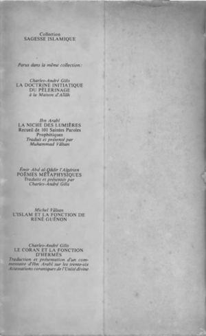 Michel Vâlsan - Le livre de l'extinction dans la contemplation