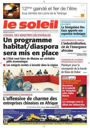 Edition du 22 mars 2013