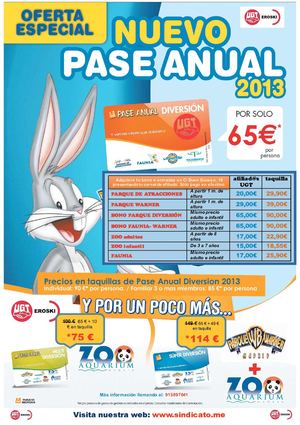 Precios Parque reunidos 2013