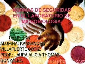 Normas de seguridad en el laboratorio de microbiologia