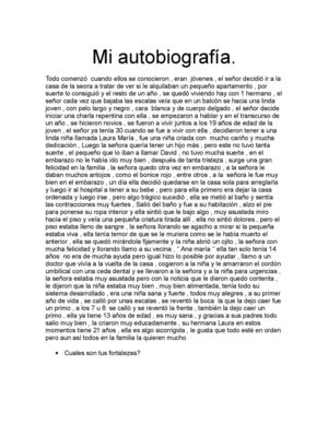 MI autobiografia !