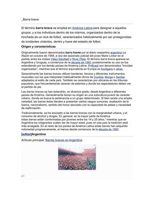 barras bravas