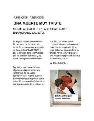 la muerte de calisto