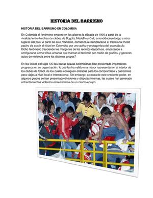 HISTORIA DEL BARRISMO