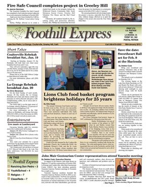Foothill Express - Mid-January 2013