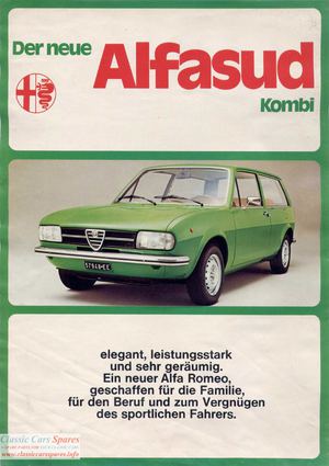 1975 Alfa Romeo Alfasud Giardinetta Brochure