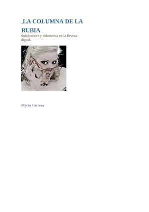LA COLUMNA DE LA RUBIA