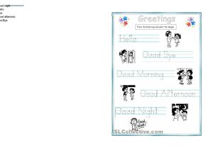 greetings vocabulary