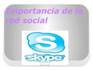 Importancia de la red social Skype
