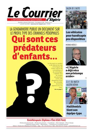Le Courrier d'Algérie du lundi 25 mars 2013