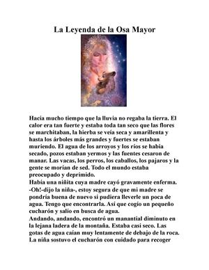 La Leyenda de la Osa Mayor