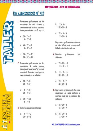 TALLER DE EJERCICIOS Nº 02