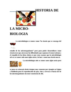historia de la microbiologia