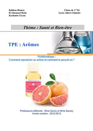 Tpe : Aromes