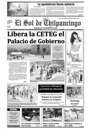 El Sol de Chilpancingo - 25 Marzo 2013