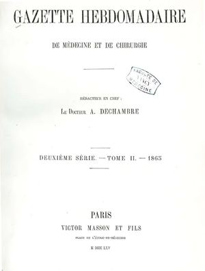 Gazette hebdomadaire