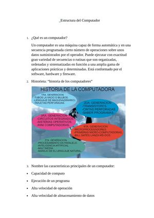 ESTRUCTURA DEL COMPUTADOR