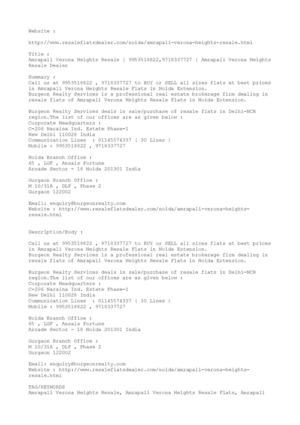 Amrapali Verona Heights Resale | 9953518822,9718337727 | Amrapali Verona Heights Resale Dealer 