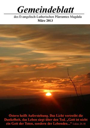Gemeindeblatt März 2013
