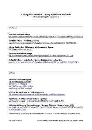 Recursos de Información especializada : catálogos de bibliotecas 