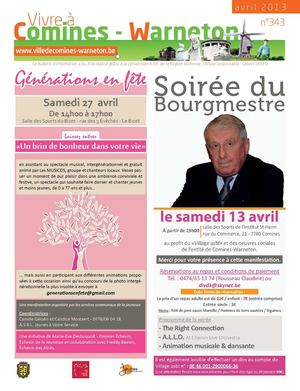 vivre à Comines Avril 2013