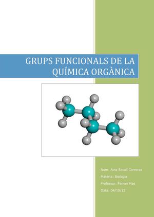 Grups Funcionals de la Química Orgànica
