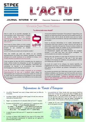 Journal Interne STPEE n° 42