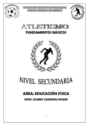 EDUCACION FISICA - ATLETISMO  UNIDAD
