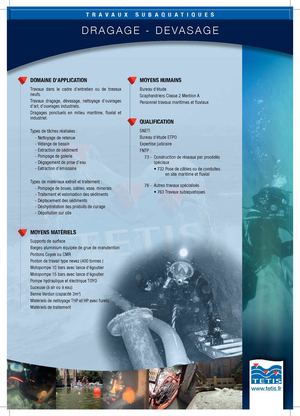 Travaux subaquatiques - Dragage Devasage 