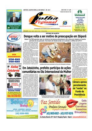 FOLHA REGIONAL - 20 de Março de 2013 - Edição n°- 289