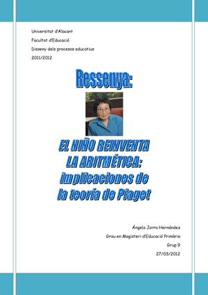 El niño reinventa la aritmética