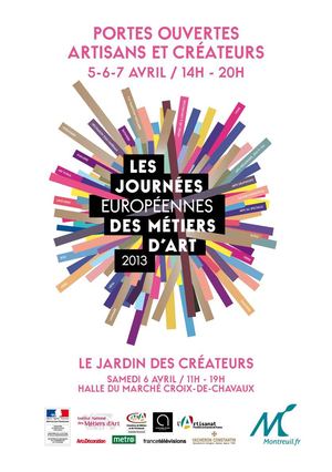 Journées des métiers d'art - 5 au 7 avril à Montreuil