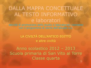 laboratorio sull'antico Egitto