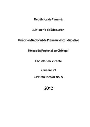 Monografia Escuela San Vicente